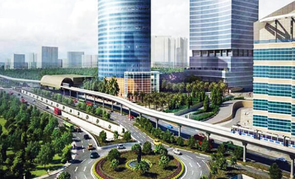 Wide roads and upcoming Sobha projects in Greater Noida West sector 10 and 36
