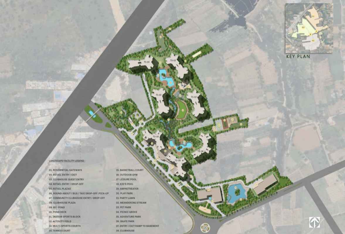 Sobha One Residence master plan with towers and amenities