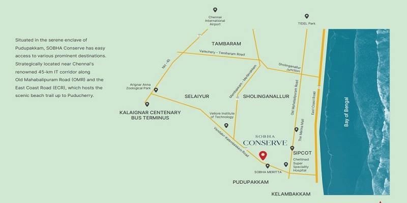 Sobha Conserve Location Map