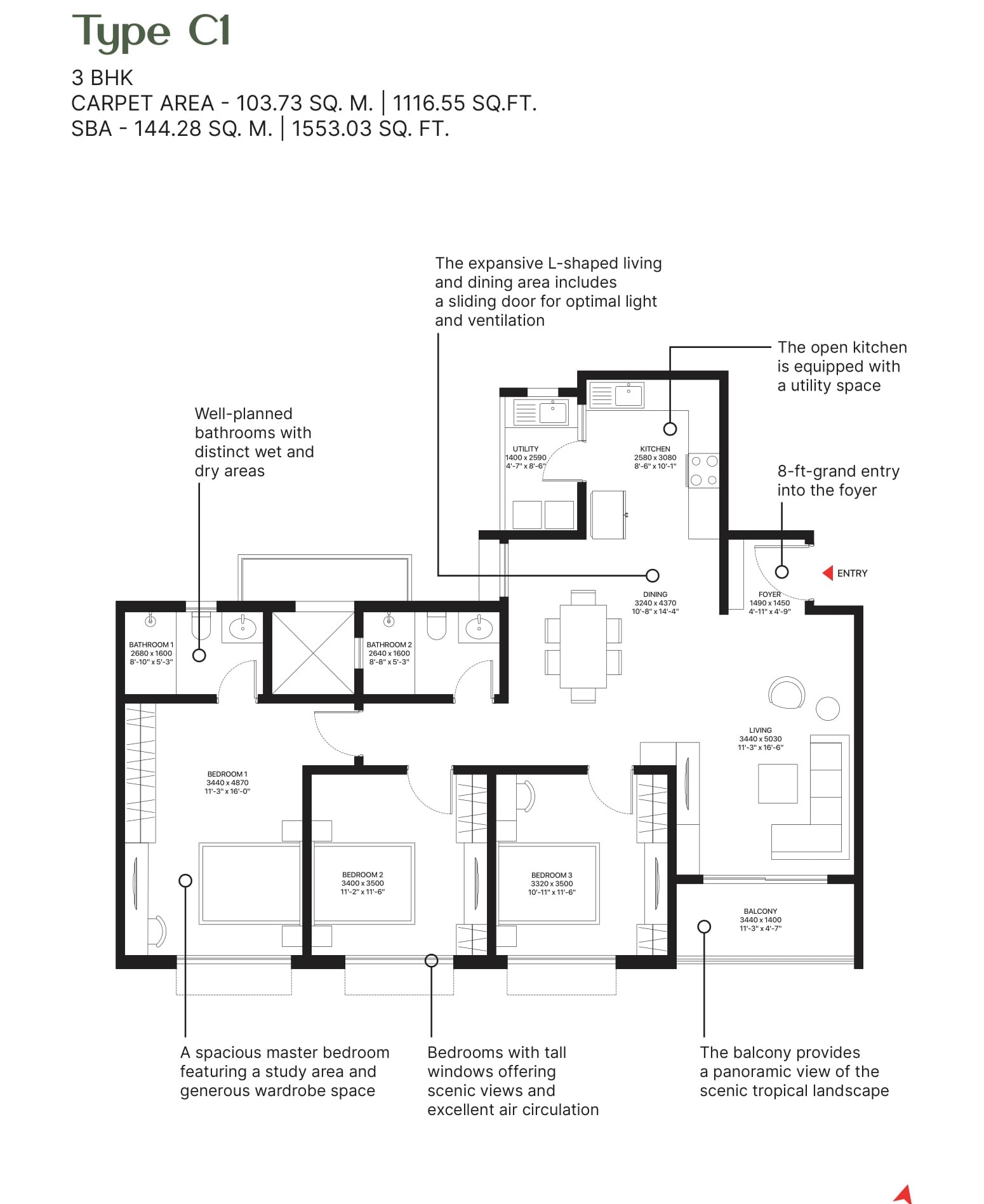 Sobha Ayana floor plan1